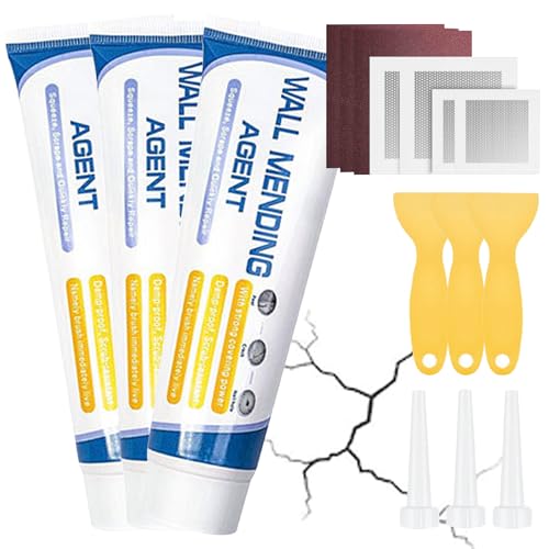 Aowvuts Stucco Per Muro Kits Stucco Riempitivo Per Muro Grande Capacità Crema Riparatrice Muri Con Raschietto E Ugello A Punta Efficacemente Riparare