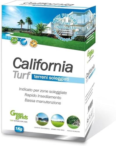 R&R Shop - Semi Prato Resistente Inoculato Con Micorrize E Trichoderma, Crescita Rapida, Per Terreni Soleggiati (1Kg - 40Mq)