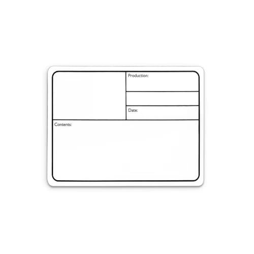 Infitronic – 10 X Flight Case Labels & Tour Labels – Etichette Magnetiche Per Tour, Colore Bianco (Intl1385M)