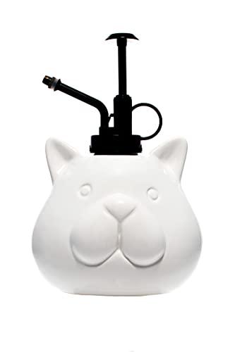 Fisura - Nebulizzatore A Forma Originale Flacone Spray Per Irrigazione Da 500 Ml. Annaffiatoio Per Piante In Ceramica Con Ugello In Plastica. 20 Cm X