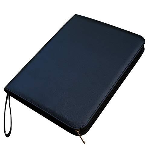 Lanxivi, Custodia Xl In Similpelle Per Penne A Sfera E Penne Stilografiche, Può Contenere 48 Penne Nero