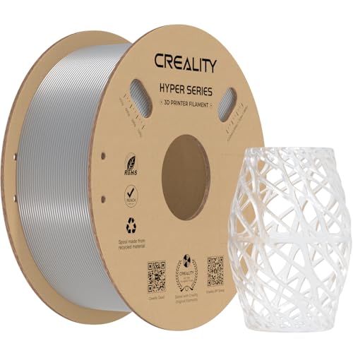 Creality Hyper Petg Pla Filamente 1.75Mm Trasparente Per Stampante 3D Progettato Per L'Alta Velocità 30-600Mm/S, 1Kg(2.2Lbs)/Spool, Precisione Dimensi
