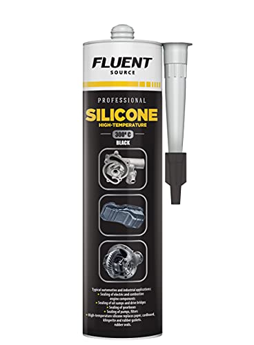 Fluent Source - Sigillante In Silicone Ad Alta Temperatura 300 Ml + 300 °C Nero Cartusca