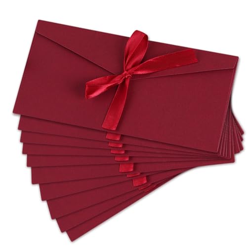 Xnivuis 10 Pezzi Busta Vintage, Buste Per Lettere Buste Autosigillante, Buste Con Lembo, Buste In Carta Kraft Retrò Con Fibbia Con Nastro Per Matrimon