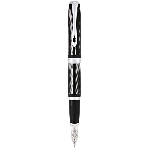 Diplomat Excellence A+ / Wave Guillochiert Lapis - Penna Stilografica, Con Confezione Regalo, M