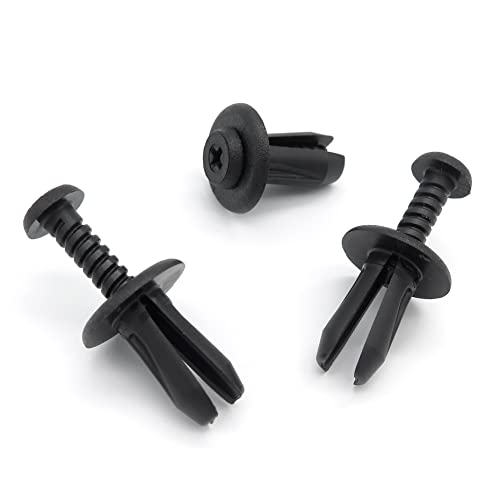 Vvo Fasteners- Clip Nere In Plastica. Per Paraurti Anteriore. Compatibile Con Fiat Panda, Panda Cross, (10 Pezzi)