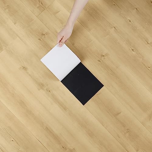 Yullpaper Pavimento Pvc Adesivo Effetto Legno Piastrelle Adesive Pavimento Bagno Impermeabile Rivestimento Pavimento Balcone Cucina Linoleum Pavimento