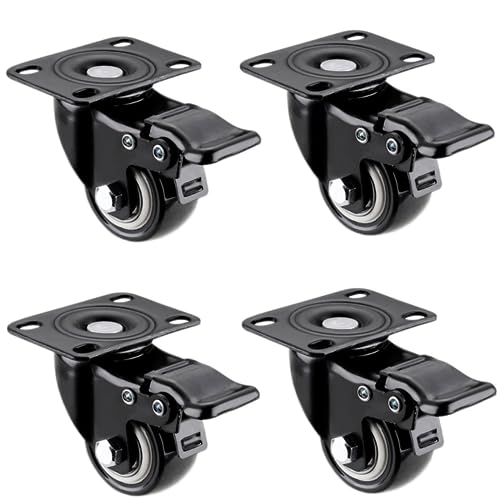 Rotelle Ruote Girevoli Ruote Per Mobili Con Perno 4X Ruote Con Supporto Girevole Per Carichi Pesanti Ruota Girevole Per Mobili In Gomma 200 Kg 50 Mm C