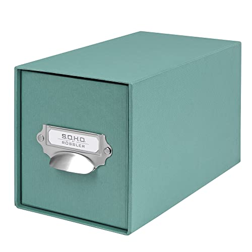 Rössler Papier 1327452380 - Cassetto Per Cd S.O.H.O, Opale, 143 X 158 X 261 Mm, Per Circa 47 Cd, Con Etichetta E Maniglia