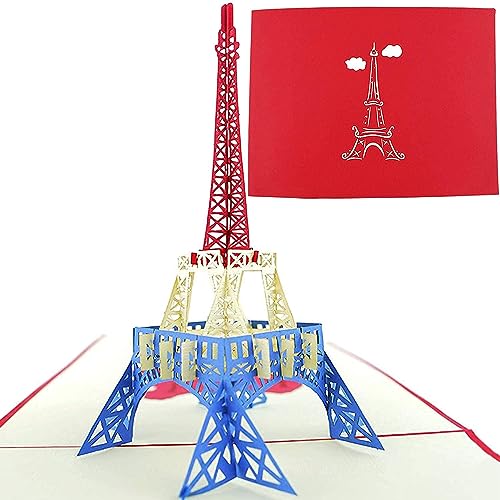 Poplife Cards Torre Eiffel, Parigi 3D Pop-Up Biglietto Di Auguri - Tutte Le Occasioni