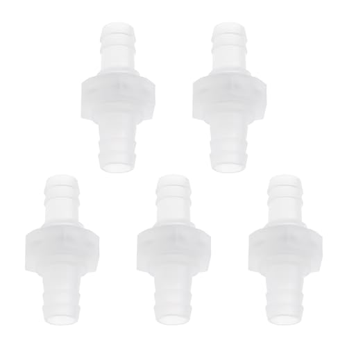 Vgol 5 Pz 3/8 Pollici Portagomma Attraverso Bulk Passaparete Raccordo In Plastica Esagonale Dritto Unione Adattatore Barb Tubi Connettori Per Acqua/Ca