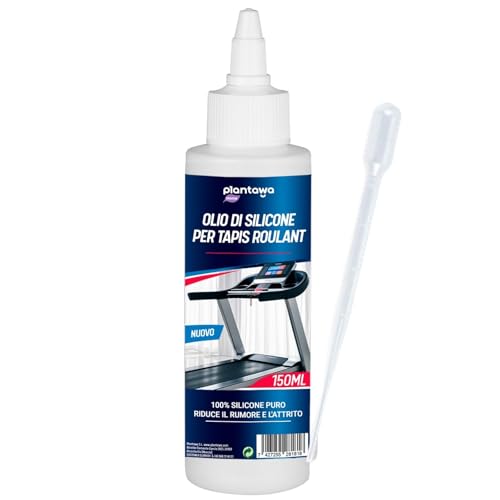 Plantawa Lubrificante Tapis Roulant 150 Ml | Olio Per Tapis Roulant. Ideale Per Palestre, Nastri Domestici. Applicazione Precisa. Adatto A Tutti I Tap
