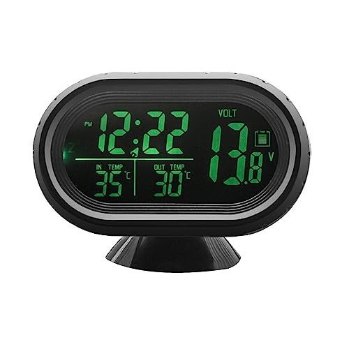 Set Di Orologi Per Cruscotto Auto, Display Digitale, Misuratore Di Temperatura Del Veicolo, Retroilluminazione A Due Colori, Termometro Elettronico Pe