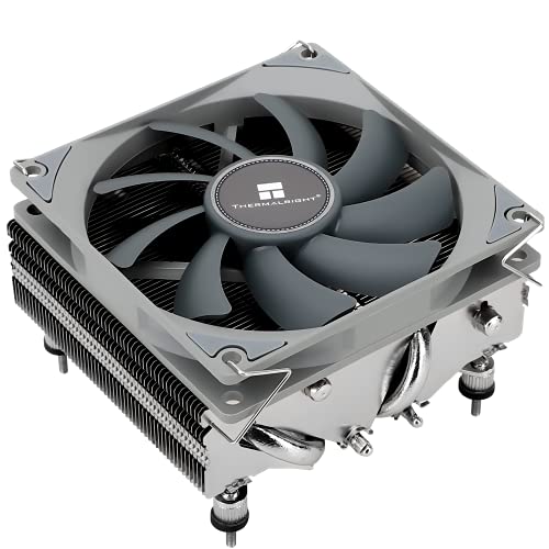 Thermalright Axp-90 X53 - Raffreddatore Per Cpu Low Profile Con Ventola Pwm 9015 Da 90 Mm, 4 Tubi Di Calore, Altezza 53 Mm, Per Amd Am4/Intel Lga 1700