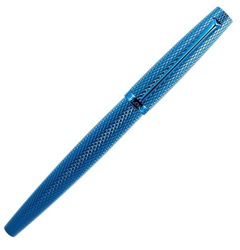 Diplomat - Penna Viper - Penna Stilografica Guilloche - Corpo In Alluminio - Resistente Ed Elegante - 5 Anni Di Garanzia