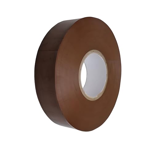 Newlec Nastro Isolante Elettrico In Pvc, 33 M, 19 Mm X 33 M, Ignifugo (Marrone, 33 Metri)
