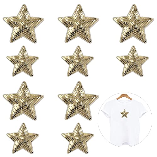 Nifocc Toppe Ricamate A Forma Di Stelle, Con Paillettes E Stelle, Termoadesive Per Vestiti, Jeans, Giacche, Cappelli, Borse, Zaini, Scarpe, Decorazion