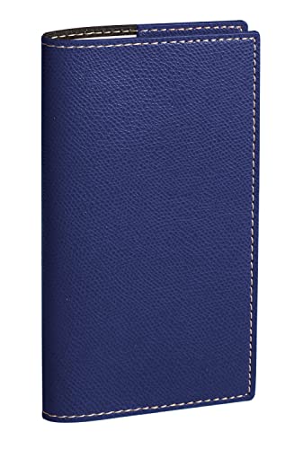 Quo Vadis 972069Q Rubrica Alfabetica Per Numeri Di Telefono Colore Blu Navy Formato 8,8X17Cm Carta Bianca, Pagine A Righe Copertina Amovibile Ricarica