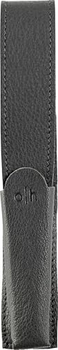 Otto Hutt 989511 - Custodia In Pelle Color Antracite Per Conservare E Proteggere Gli Strumenti Di Scrittura, Adatta Per 1 Penna, Dimensioni: 16 X 3 Cm