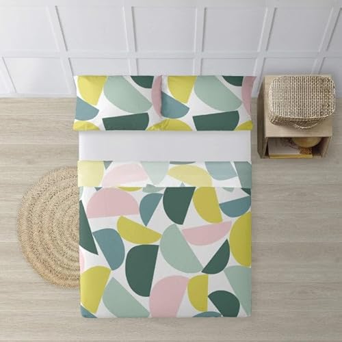 Belum | Bed Sheet Set For 180 Cm Bed: Pillowcase – Top 260 X 270 Cm – Fitted Sheet 180 X 200 Cm + 25 Cm | Fabric: 100% Cotton 180 Thread Count – Model