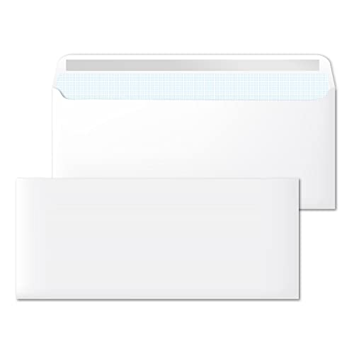 Buste Di Carta Bianche, Senza Finestra, 220 X 110 Mm - Sidi: Buste Di Spedizione Per Documenti, Con Chiusura Autoadesiva, 1 Unità, Contiene 3 Buste