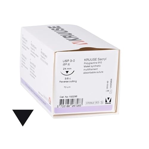 Sutura Sacryl Usp 3-0 70Cm 24Mm 3/8 P.Triang 18U