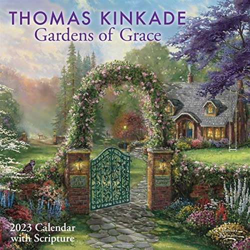 Thomas Kinkade Gardens Of Grace With Scripture 2023 Calendar
