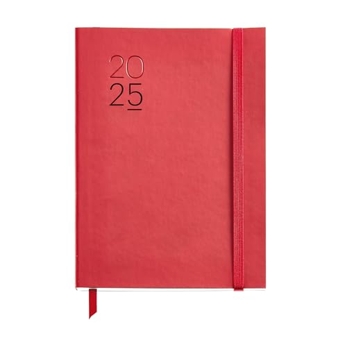 Miquelrius - Agenda 2025, Agenda Annuale 155X213 Mm, Agenda Settimana Vista, Copertina Flessibile Similpelle Cucita, Carta 80 G/M², Catalano, Inglese