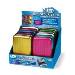 Niji Italiana Display 12 Secur-Card Alluminio 110X75X20Mm Art. 60228 Niji