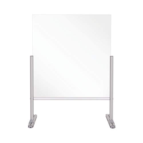 Bi-Office Pannello In Vetro Trasparente Da Banco E Da Scrivania, 85 X 85 X 42,5 Cm