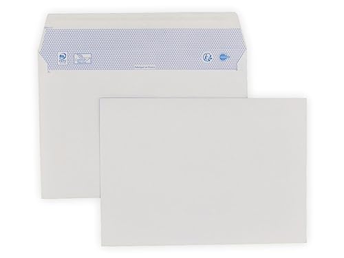 Busta 50 A5 Mail - Carta Bianca C5 Dimensione 90G 162 X 229 Millimetri Busta Bianca Con Chiusura Nastro Adesivo