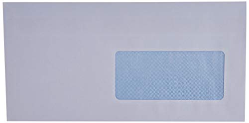 Gvp - Scatola Da 500 Buste Formato Dl (110 X 220 Mm), Con Finestra (45 X 100 Mm), 80 G, Con Chiusura Autoadesiva