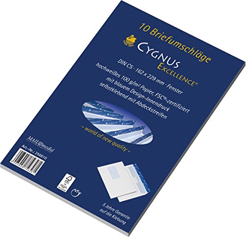 Cygnus Excellence 256610 Mailmedia Buste, Din C5