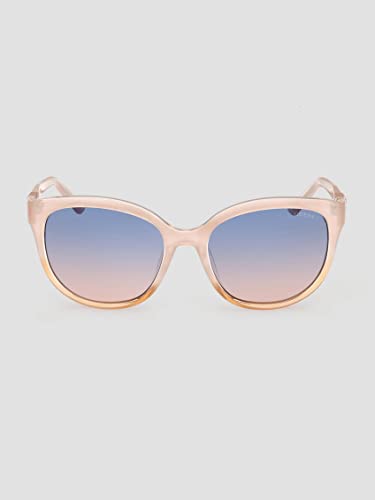 Guess Gu7877 Occhiali, Shiny Beige, 56/18/135 Da Donna, Beige Lucido