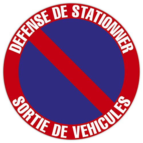 Exacompta - Ref. 67109E - 1 Pannello Rotondo No Parking - Voto Exit - In Pp Con Trattamento Antiscivolo E Resistente Ai Raggi Uv - Diametro Pannello :