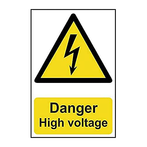 Scan 0761 - Cartello In Pvc Danger High Voltage, 200 X 300 Mm