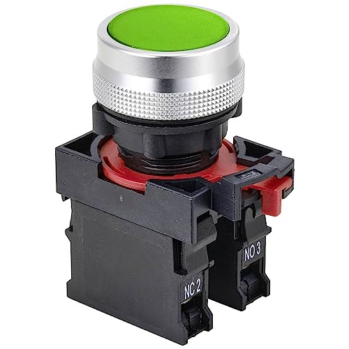 Tru Components Tc-10091032 Onpow26-11Z/G - Interruttore A Pressione 380 V, 10 A, 1 Interruttore On/Off Ip40, 1 Pezzo