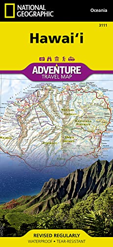 National Geographic Hawaii Adventure Travel Map: Travel Maps International Adventure Map