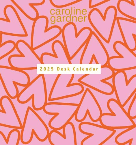 Calendario Da Scrivania 2025 Caroline Gardner Con Cuori E Stampe Miste