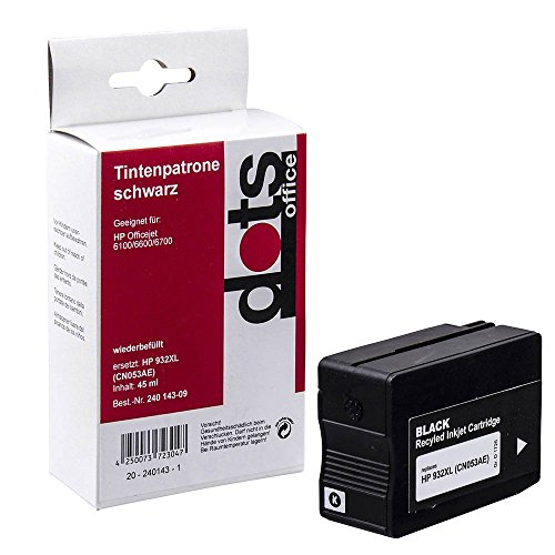 Dots 1725,4001-Dots - Inchiostro Di Ricambio Per Hp 932Xl Bk