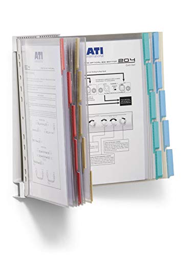 Durable 569200 Function Wall 20, Leggio Da Parete, 20 Pannelli, Formato A4, Cavalierini Termosaldati, Assortiti