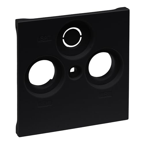 Legrand, Seano 765356 - Copertura Tv R-Sat Per Fabbriche Straniere Axing, Triax, Wisi, Hirschmann E Astro, Colore: Nero Laccato