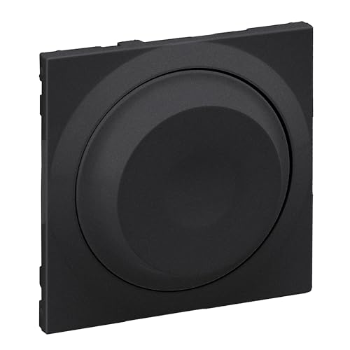 Legrand, Seano 765440 - Copertura Per Dimmer Girevole Universale, Senza Neutro 300 W, Colore: Antracite Laccato