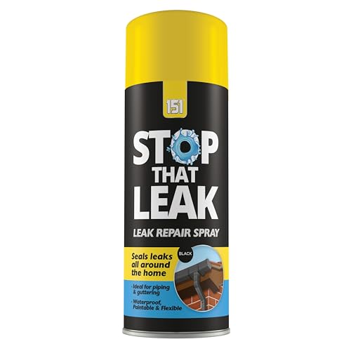 Stop Leak Spray Sigillante Da 400Ml Impermeabilizzante Universale Blocca Ripara Le Perdite In Grondaie, Finestre, Scarichi, Tetti E Tubi