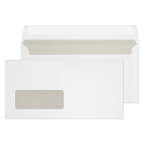 Blake Everyday 110 X 220 Mm 75 G/M2 Portafoglio Autosigillante (12774) Bianco, Confezione Da 500