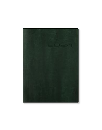 Letts Lecassa A6+ Settimana Su 2 Pagine (Multilingue) British Racing Green 2024