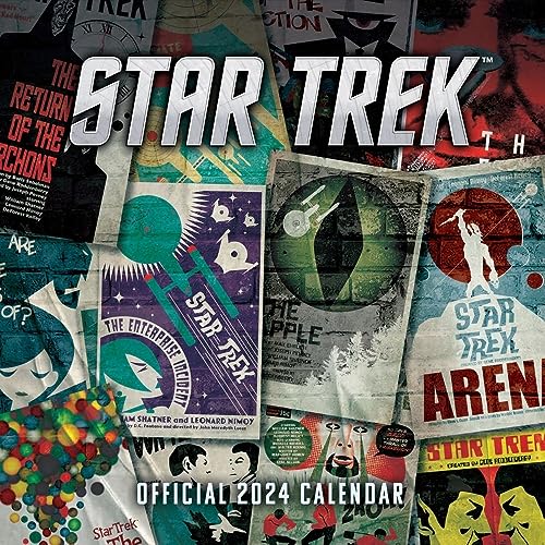 Danilo: Calendario 2024 Star Trek Tv Series, Classic Edition, Layout Mensuale, 30X30 Cm Calendario Quadrato, Licenza Ufficiale