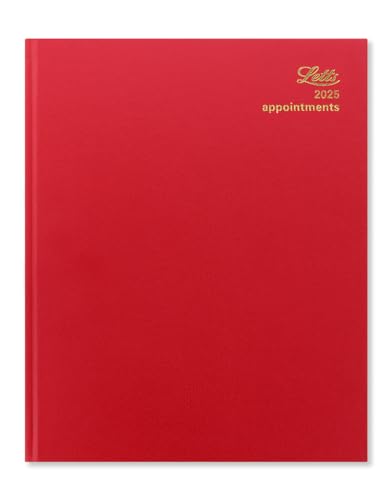 Letts Of London Agenda Settimanale 2025 Standard Quarto - Rosso