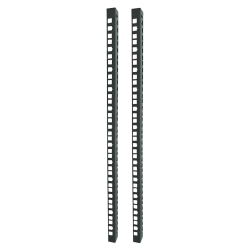 Techly Professional 369625 Coppia Di Staffe Montanti Supplementari Per Armadi Flat Pack 12 Unità Nero