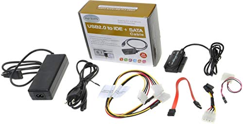 Premiumcord - Adattatore Usb 2.0 Ide + Sata Con Cavi E Alimentatore Di Rete
